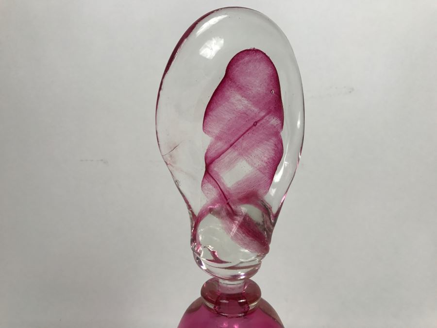 Signed Didier Saba Art Glass Perfume Bottle [Photo 5]