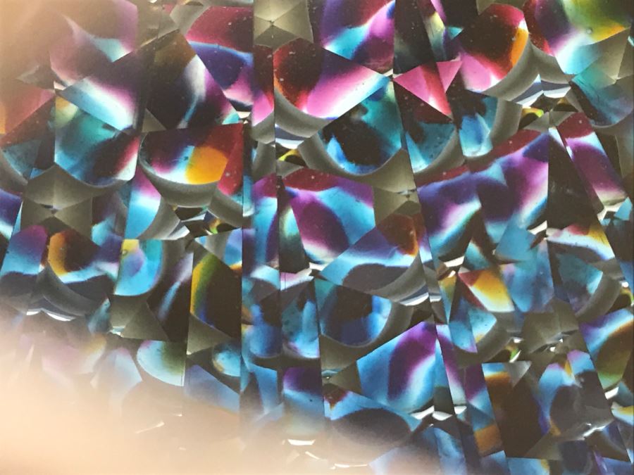 Signed Custom Kaleidoscope With Wooden Stand, Glass Marble And Crystals Signature Illegible [Photo 5]