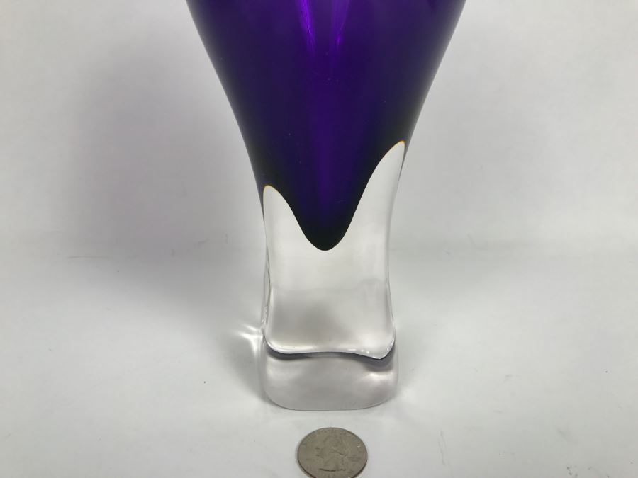 Vintage 2003 Hot Island Glass Maui Art Glass Vase W.C. Chris Lowry [Photo 7]