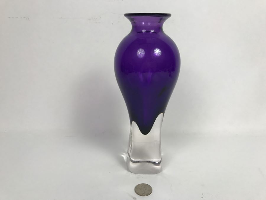 Vintage 2003 Hot Island Glass Maui Art Glass Vase W.C. Chris Lowry [Photo 11]