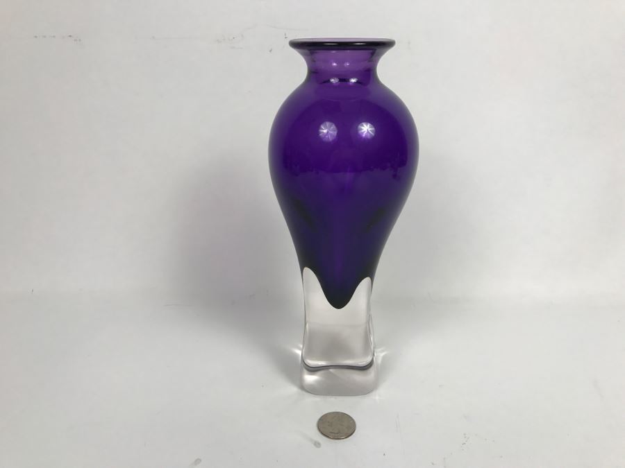 Vintage 2003 Hot Island Glass Maui Art Glass Vase W.C. Chris Lowry [Photo 10]
