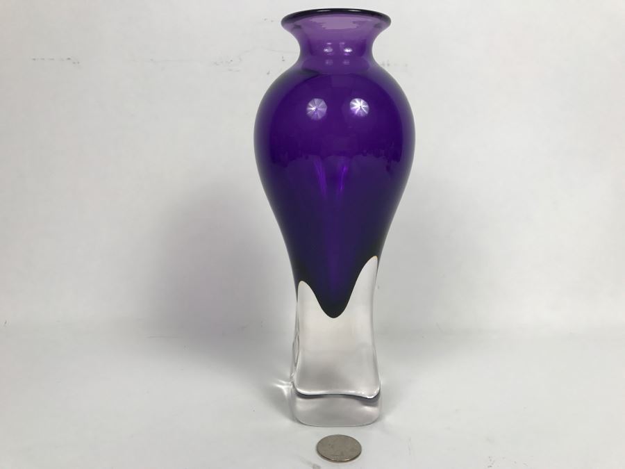 Vintage 2003 Hot Island Glass Maui Art Glass Vase W.C. Chris Lowry [Photo 1]