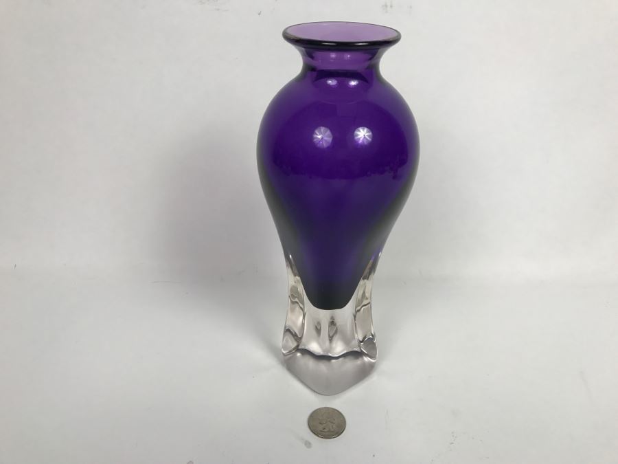 Vintage 2003 Hot Island Glass Maui Art Glass Vase W.C. Chris Lowry [Photo 9]