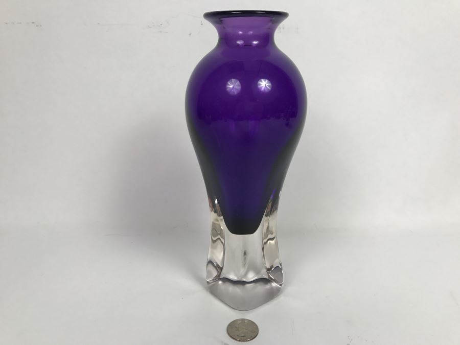 Vintage 2003 Hot Island Glass Maui Art Glass Vase W.C. Chris Lowry [Photo 8]