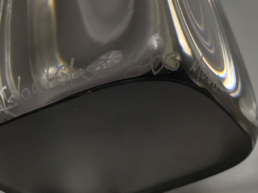 Vintage 2003 Hot Island Glass Maui Art Glass Vase W.C. Chris Lowry [Photo 13]