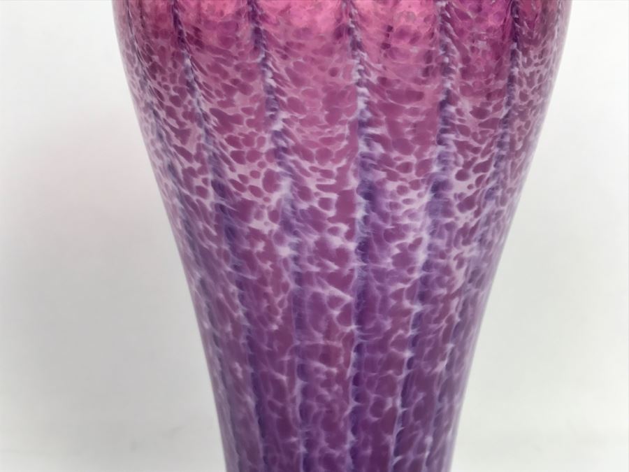 Vintage 2001 Signed Hot Island Glass Maui Art Glass Vase By Christopher Richards [Photo 8]
