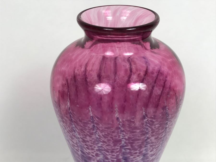 Vintage 2001 Signed Hot Island Glass Maui Art Glass Vase By Christopher Richards [Photo 7]