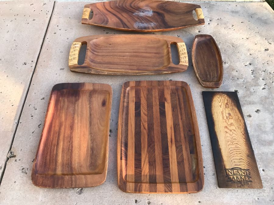 JUST ADDED - Wooden Trays And Cutting Boards