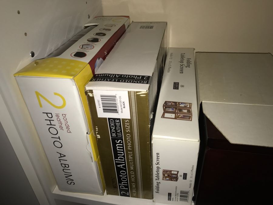 JUST ADDED - Large Lot Of Picture Frames, Photo Albums, Gift Boxes - See Photos [Photo 9]