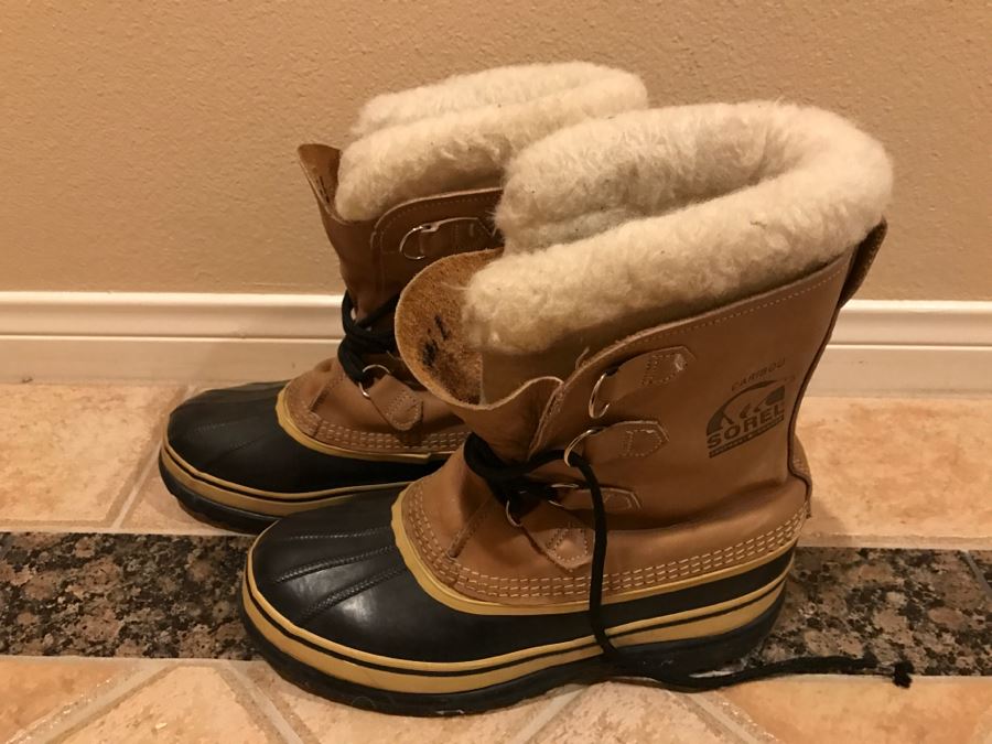 JUST ADDED - Men's Caribou Sorel Boots Canada Size 9 [Photo 3]