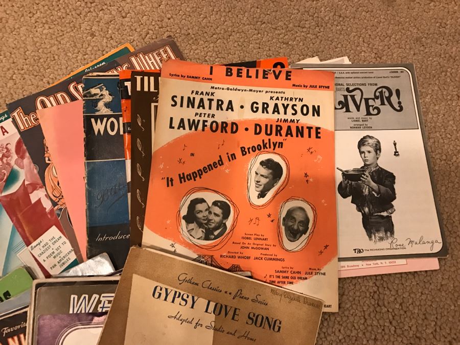 JUST ADDED - Large Sheet Music Lot