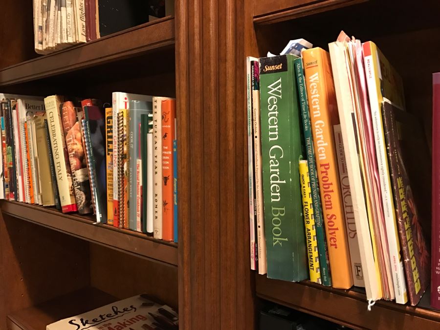 JUST ADDED - Book Lot With Gardening Books And Cookbooks