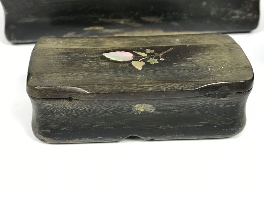 Collection Of Various Vintage Boxes Including Inlaid Boxes - See Photos For Condition [Photo 6]