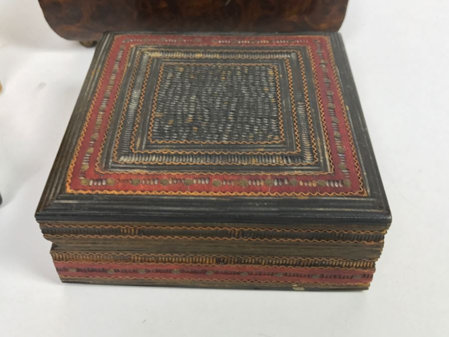 Collection Of Various Vintage Boxes Including Inlaid Boxes - See Photos For Condition [Photo 10]
