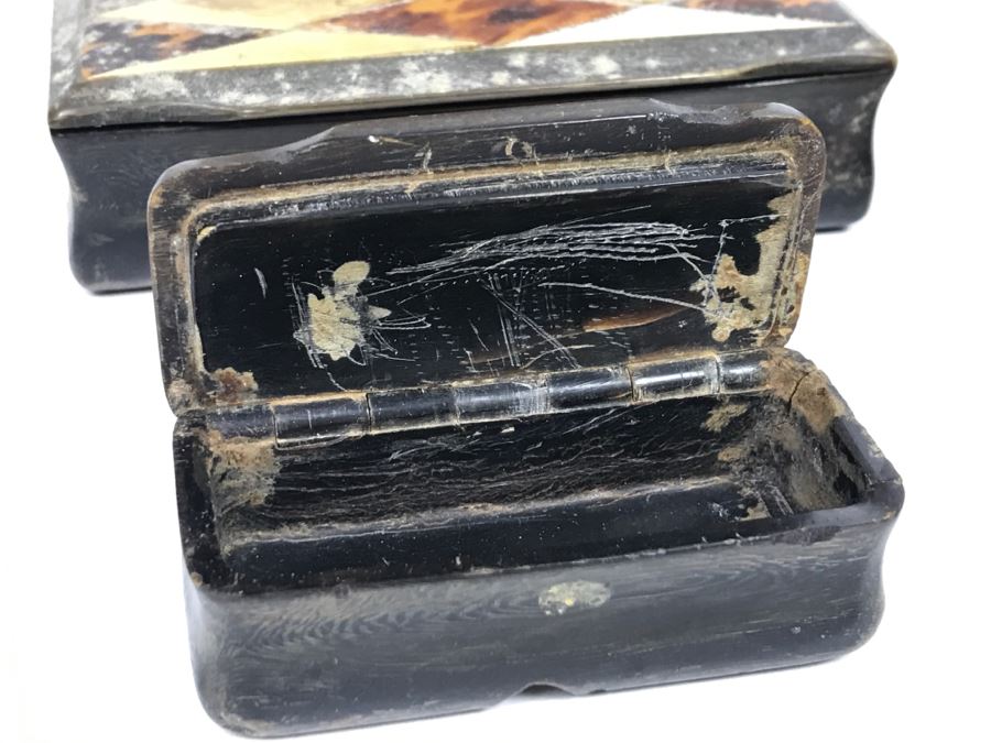 Collection Of Various Vintage Boxes Including Inlaid Boxes - See Photos For Condition [Photo 7]