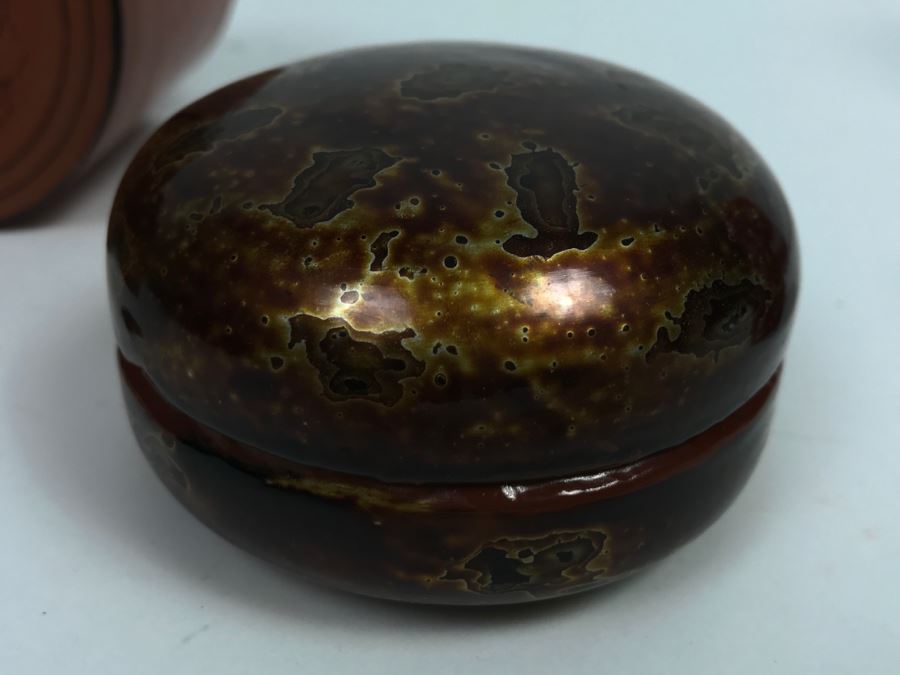 Round Lacquer Nesting Box,  Round Lacquer Box And Cinnabar Box [Photo 8]