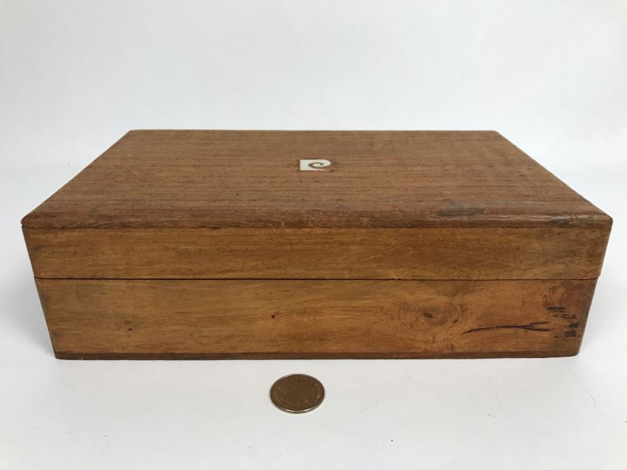 Vintage Inlaid Pierre Cardin Wooden Box
