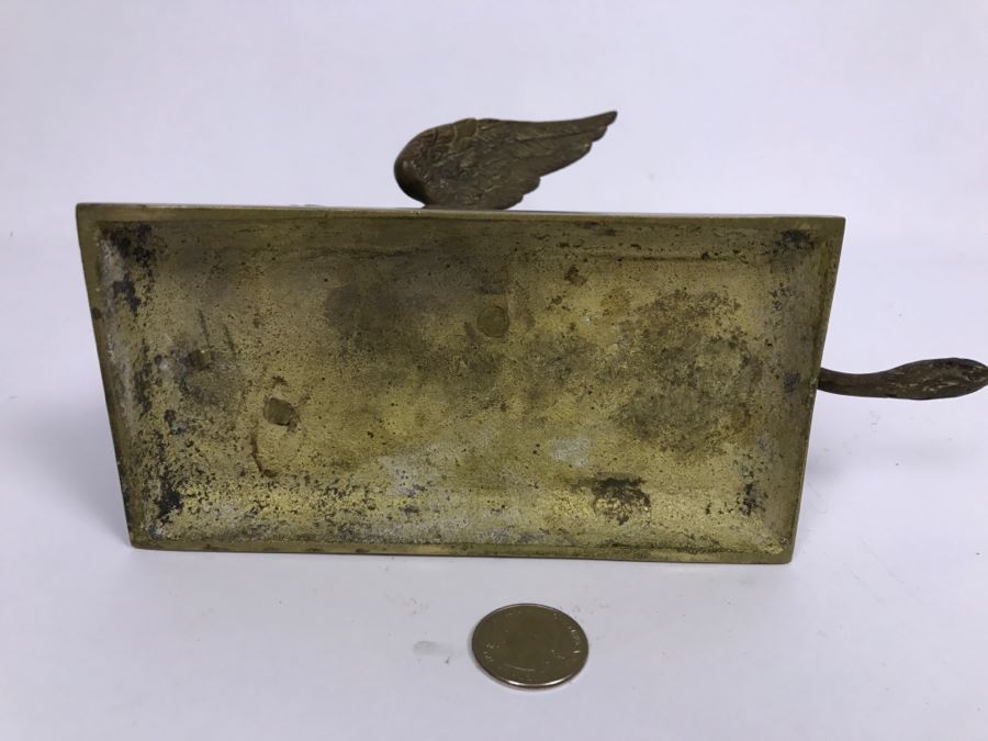 Vintage Winged Lion Brass Bookend Sculpture [Photo 9]