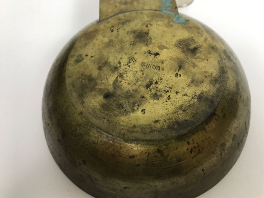 Vintage Chinese Brass Ashtray And Combination Lock [Photo 10]