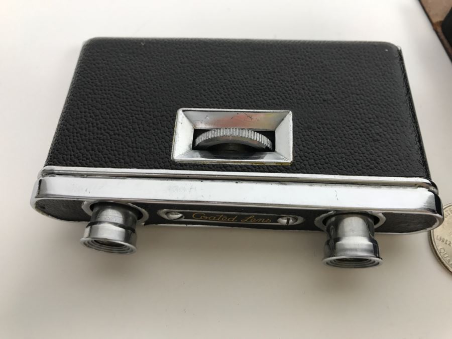 Vintage Portable Folding HADSON Field Opera Binoculars Glasses And SEKONIC Light Meter [Photo 8]