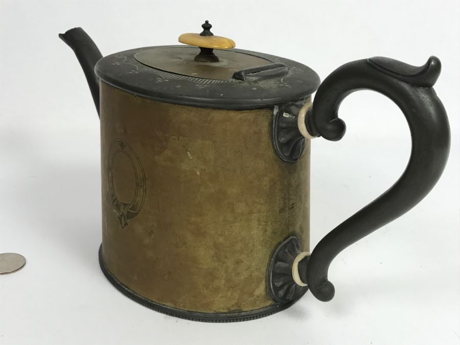 Antique H. Walker & Son Teapot New Castle On Tyme With Chased Design [Photo 9]