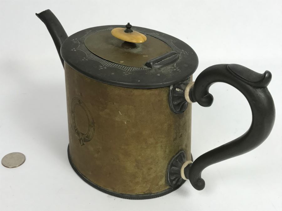 Antique H. Walker & Son Teapot New Castle On Tyme With Chased Design [Photo 10]