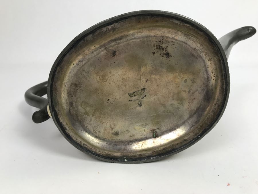 Antique H. Walker & Son Teapot New Castle On Tyme With Chased Design [Photo 13]