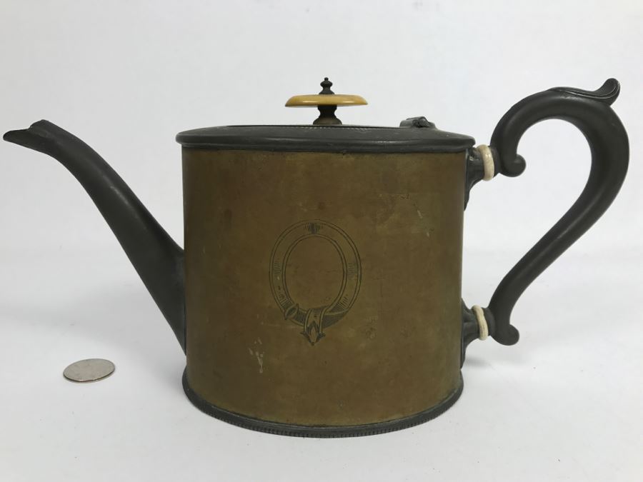 Antique H. Walker & Son Teapot New Castle On Tyme With Chased Design [Photo 2]
