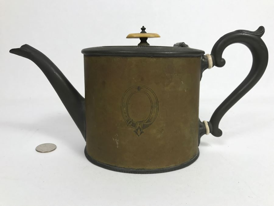 Antique H. Walker & Son Teapot New Castle On Tyme With Chased Design [Photo 3]