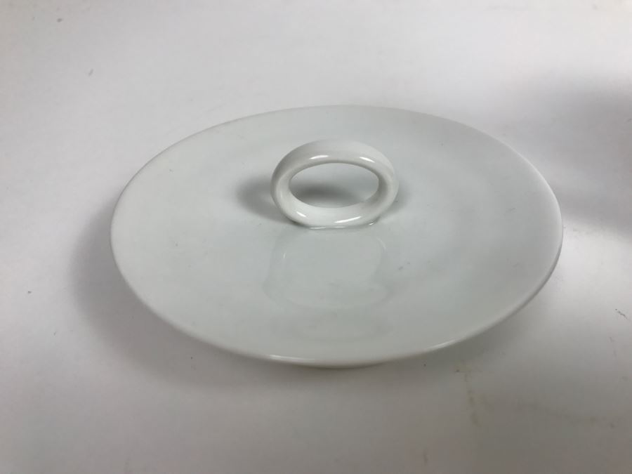 Mid-Century Modern Raymond Loewy Black & White Teapot Continental China Germany Charcoal [Photo 7]