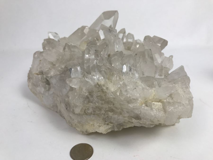 Large Quartz Cluster In Matrix With Two Holes Drilled For Candles [Photo 22]
