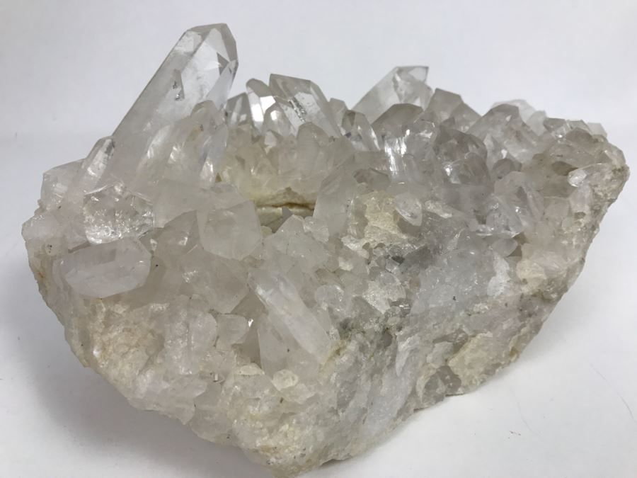 Large Quartz Cluster In Matrix With Two Holes Drilled For Candles [Photo 12]