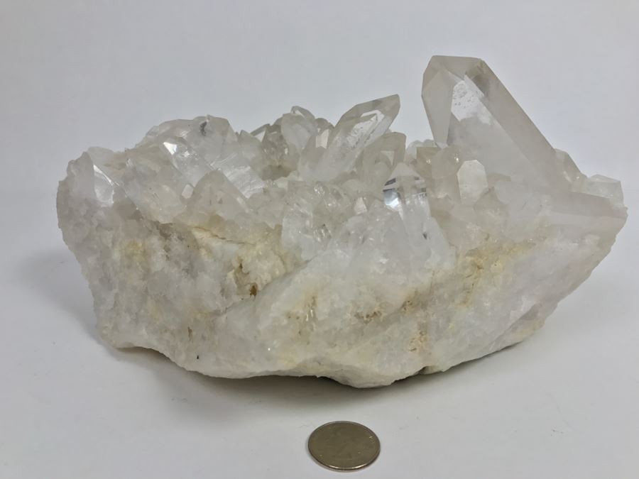 Large Quartz Cluster In Matrix With Two Holes Drilled For Candles [Photo 5]