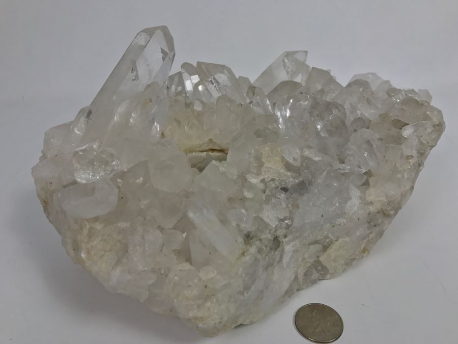 Large Quartz Cluster In Matrix With Two Holes Drilled For Candles [Photo 14]