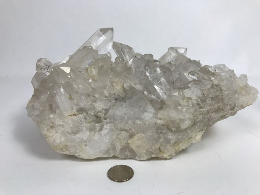Large Quartz Cluster In Matrix With Two Holes Drilled For Candles [Photo 16]