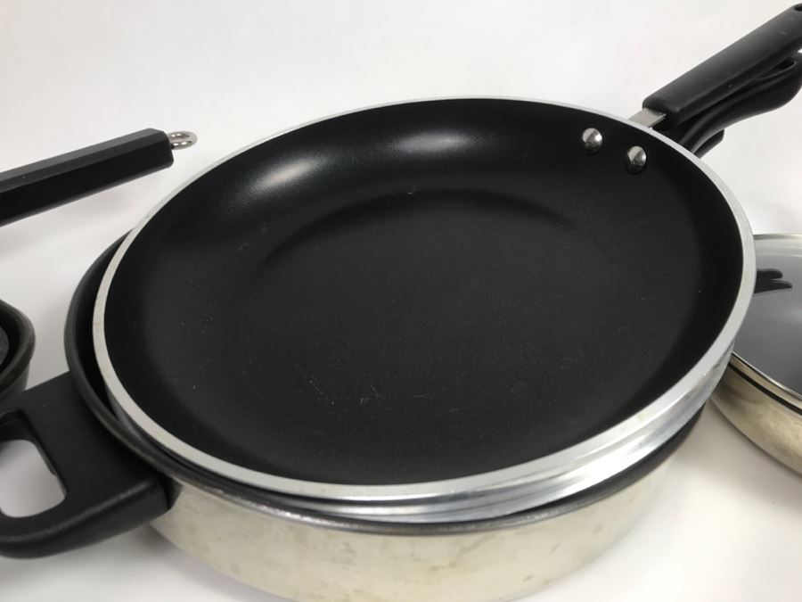 Large Cookware Skillet Pan Lot Featuring Cuisinart, Wearever, Berndes, Meyer Commercial, Tramontina And Cook's Essentials [Photo 8]
