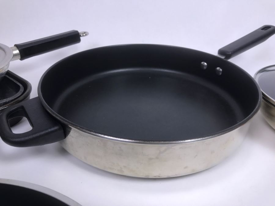 Large Cookware Skillet Pan Lot Featuring Cuisinart, Wearever, Berndes, Meyer Commercial, Tramontina And Cook's Essentials [Photo 11]