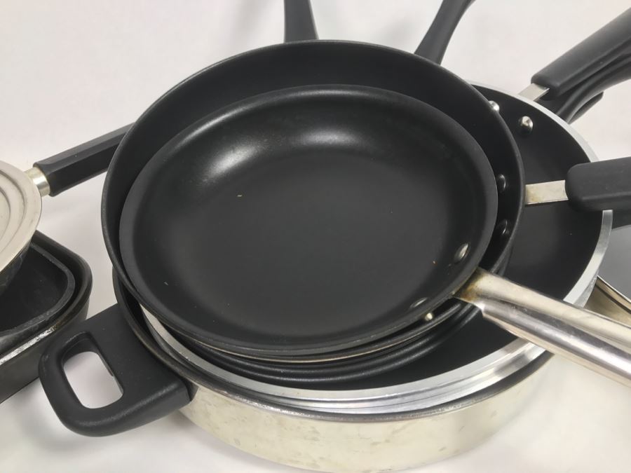 Large Cookware Skillet Pan Lot Featuring Cuisinart, Wearever, Berndes, Meyer Commercial, Tramontina And Cook's Essentials [Photo 4]