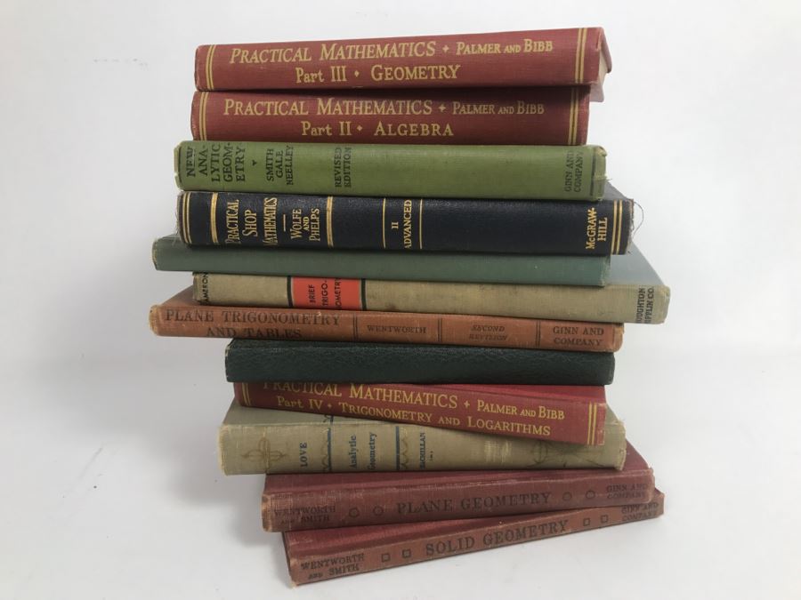 Collection Of Vintage Mathematics Books [Photo 1]