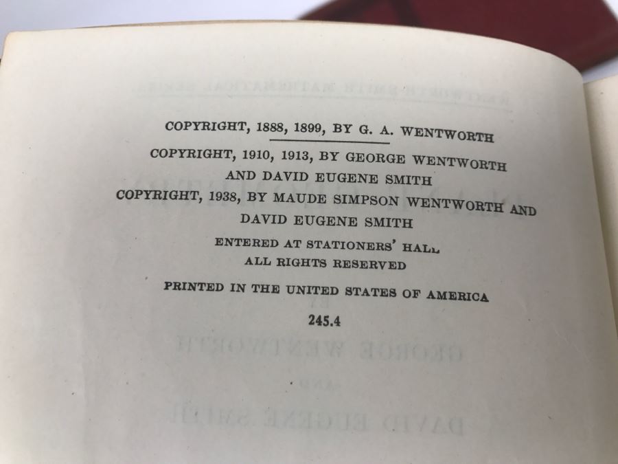 Collection Of Vintage Mathematics Books [Photo 29]