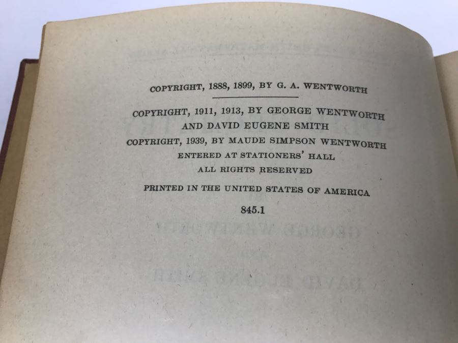 Collection Of Vintage Mathematics Books [Photo 31]