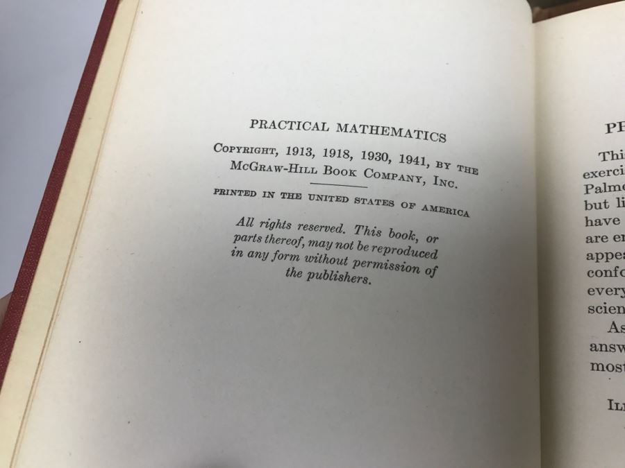 Collection Of Vintage Mathematics Books