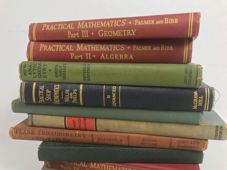 Collection Of Vintage Mathematics Books