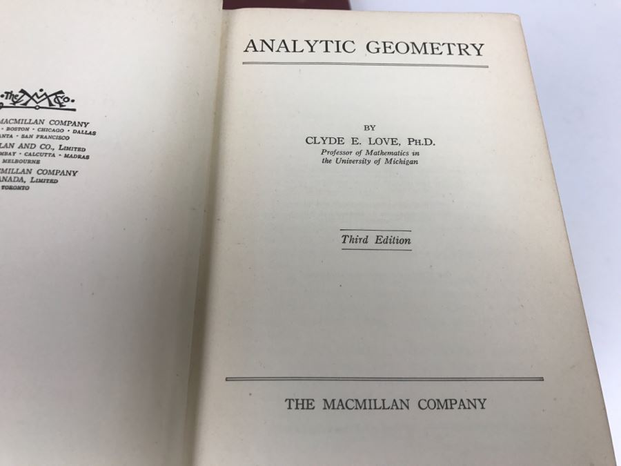 Collection Of Vintage Mathematics Books [Photo 26]