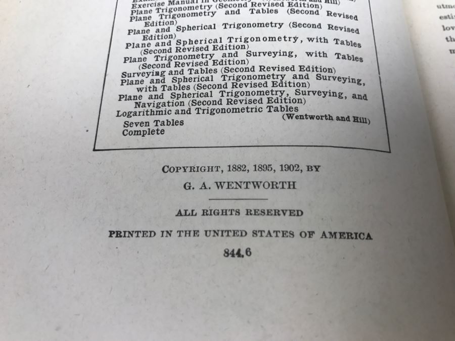 Collection Of Vintage Mathematics Books [Photo 20]