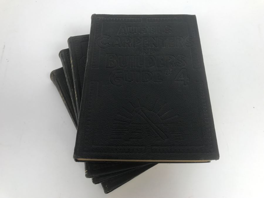 Set Of (4) Vintage 1927 Books Audels Carpenters And Builders Guides [Photo 6]