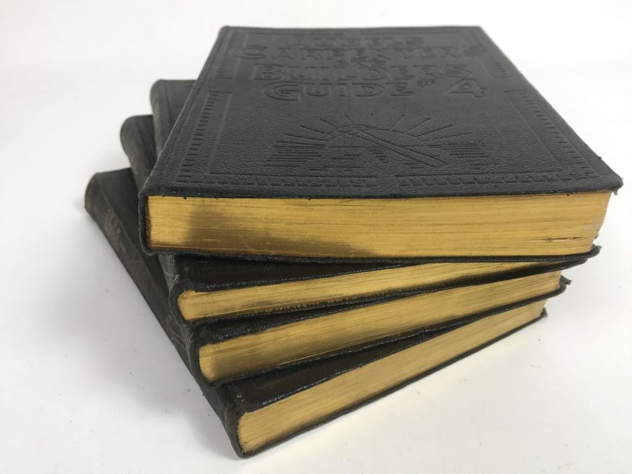 Set Of (4) Vintage 1927 Books Audels Carpenters And Builders Guides [Photo 11]