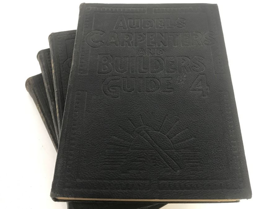 Set Of (4) Vintage 1927 Books Audels Carpenters And Builders Guides [Photo 7]