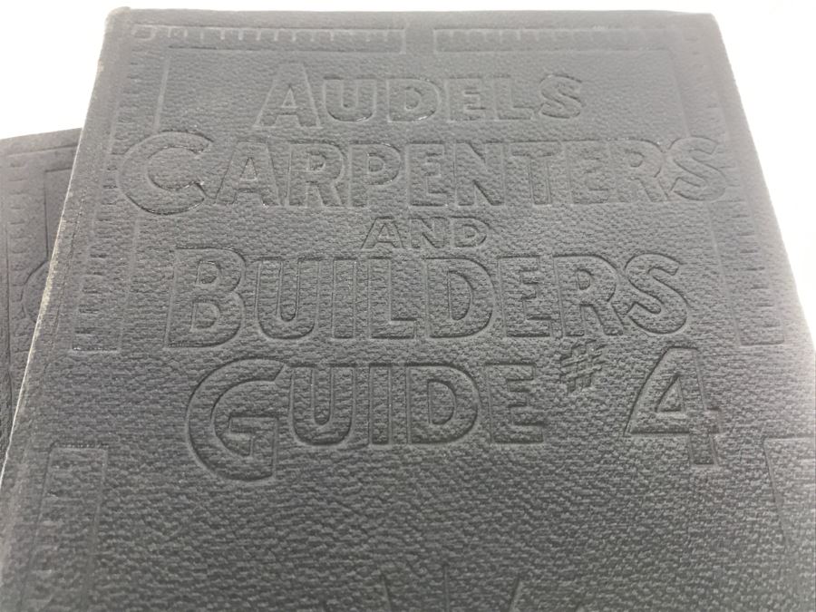 Set Of (4) Vintage 1927 Books Audels Carpenters And Builders Guides [Photo 8]