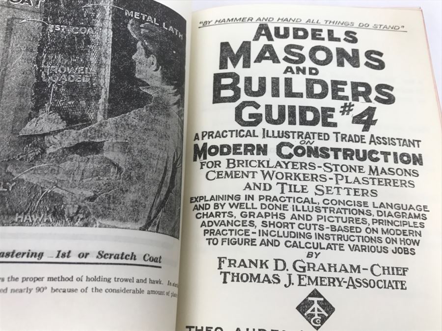 Vintage 1945 Set Of Audels Masons And Builders Guide Books [Photo 11]